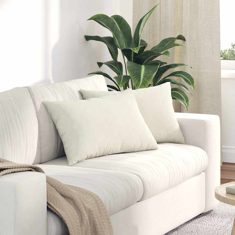 Perne pentru canapea 2 pcs Crem 60 x 40 cm