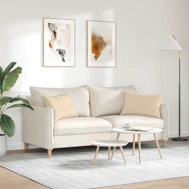 Perne pentru canapea 2 buc. țesătură Crem 60 x 40 cm