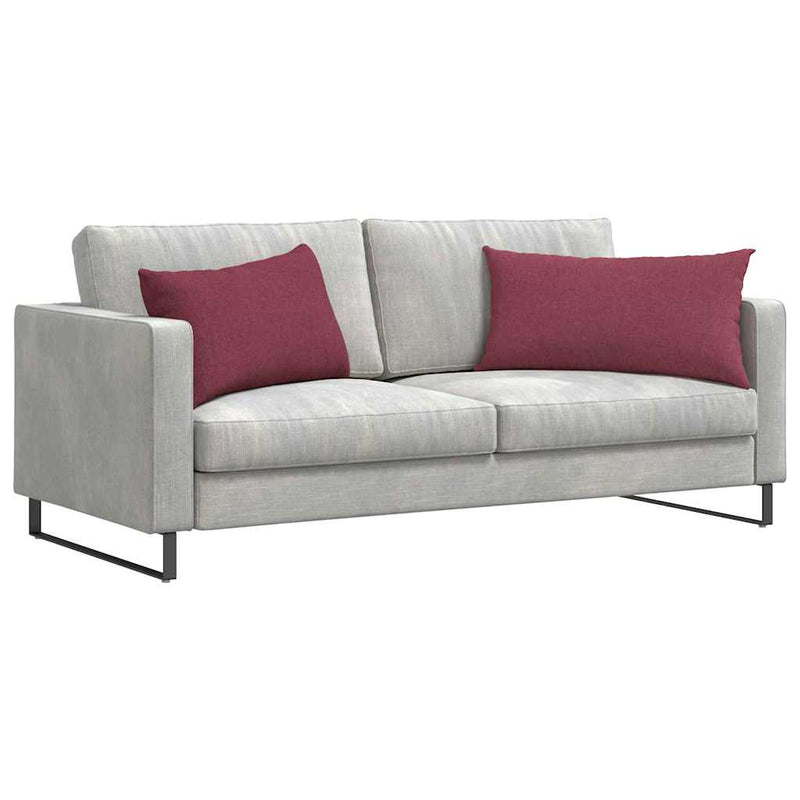 Perne pentru canapea 2 buc. țesătură Roșu Vin 80 x 40 cm