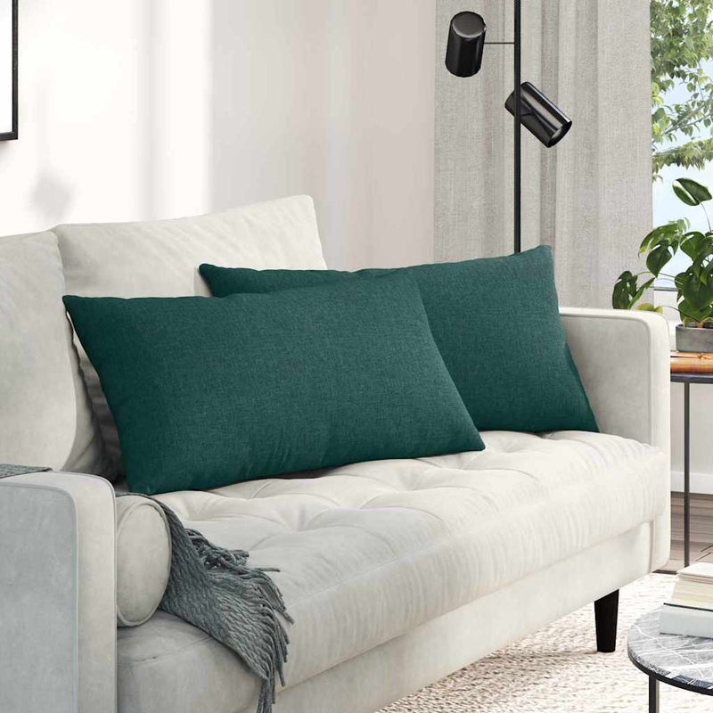 Perne pentru canapea 2 buc. țesătură Verde închis 80 x 40 cm