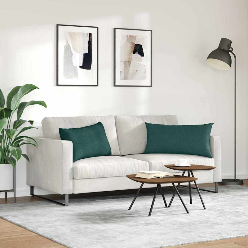 Perne pentru canapea 2 buc. țesătură Verde închis 80 x 40 cm