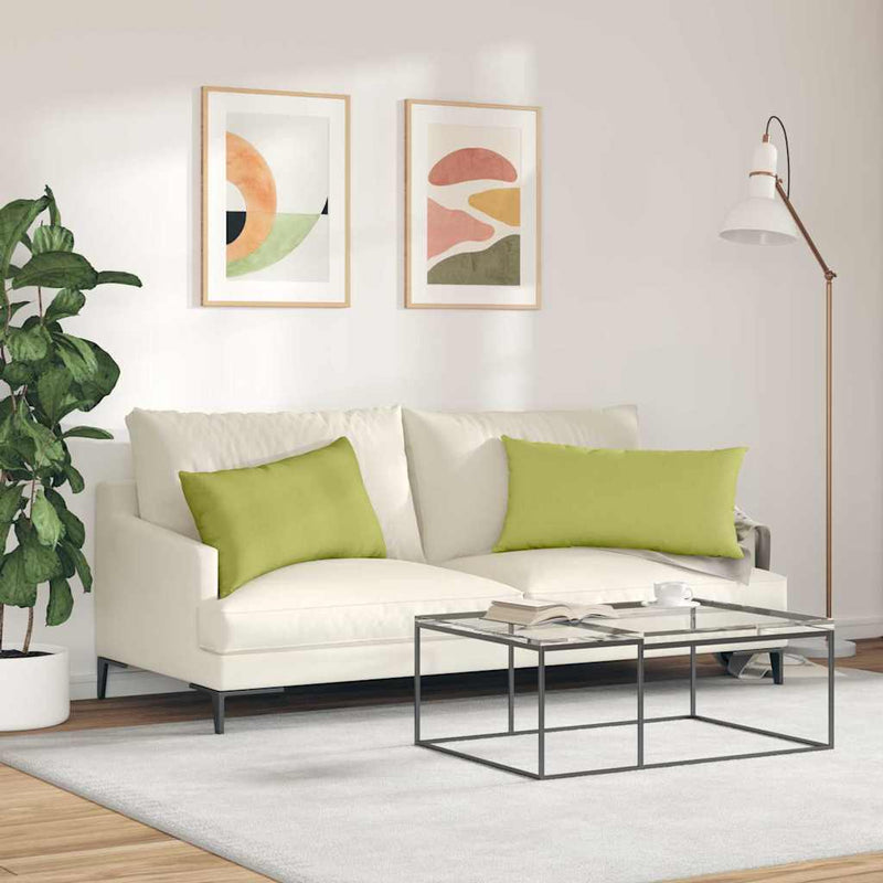 Perne pentru canapea 2 buc. țesătură Verde deschis 80 x 40 cm