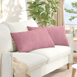 Perne pentru canapea 2 pcs Roz 80 x 40 cm Țesătură din corduroy