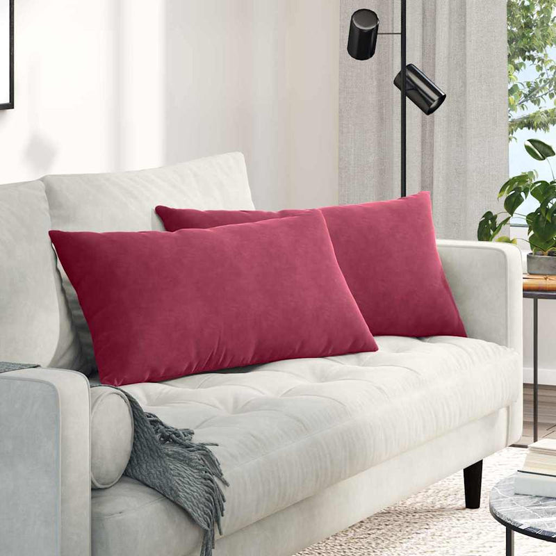 Perne pentru canapea 2 pcs Roșu Vin 80 x 40 cm