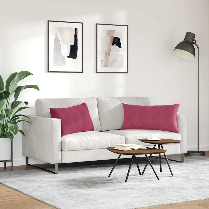Perne pentru canapea 2 pcs Roșu Vin 80 x 40 cm