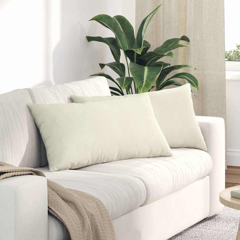 Perne pentru canapea 2 pcs Crem 80 x 40 cm