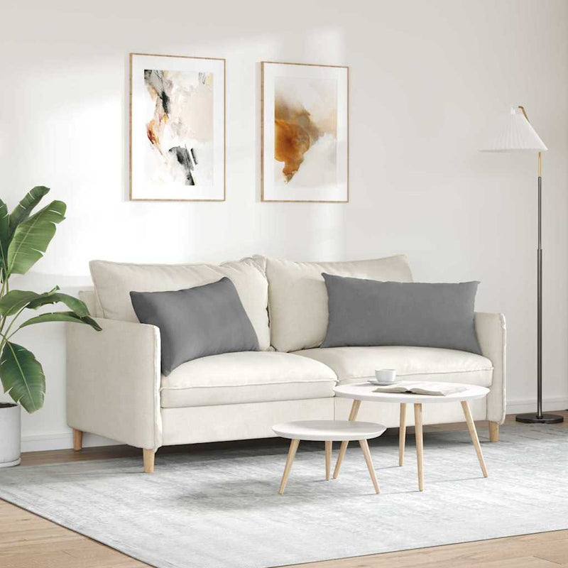 Perne pentru canapea 2 buc. țesătură Gri închis 80 x 40 cm