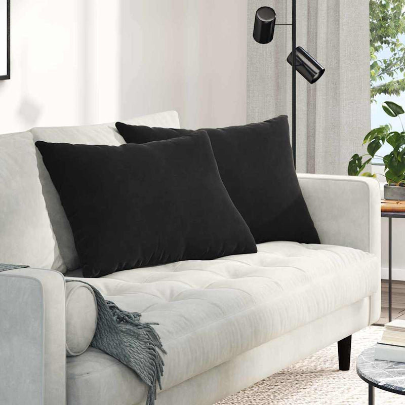 Perne pentru canapea 2 pcs Negru 70 x 50 cm