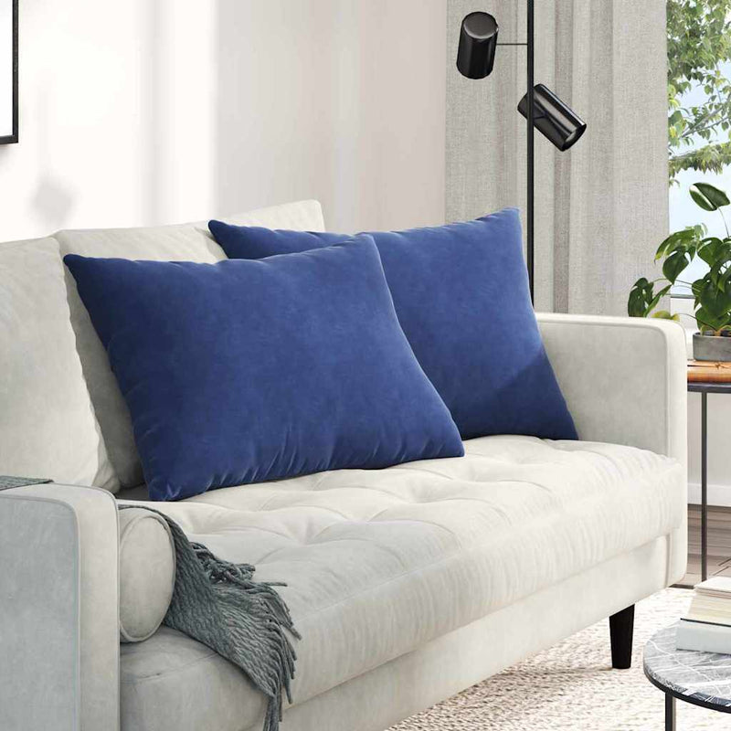 Perne pentru canapea 2 pcs Albastru Poliție 70 x 50 cm