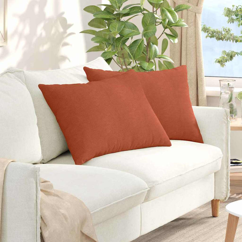Perne pentru canapea 2 pcs Roșu portocalie 70 x 50 cm