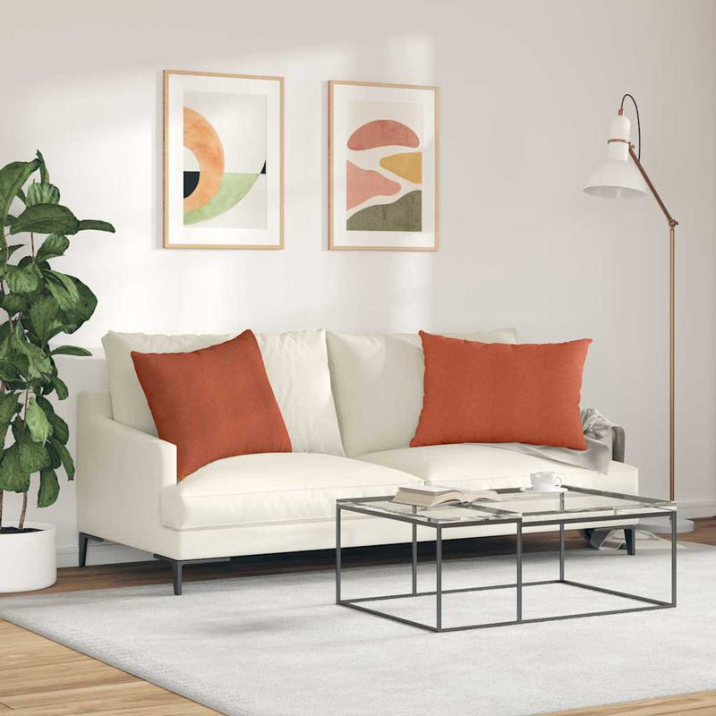 Perne pentru canapea 2 pcs Roșu portocalie 70 x 50 cm
