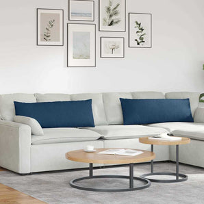 Perne pentru canapea 2 buc. țesătură albastru 120 x 40 cm