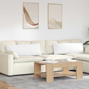 Perne pentru canapea 2 buc. țesătură Alb 120 x 40 cm