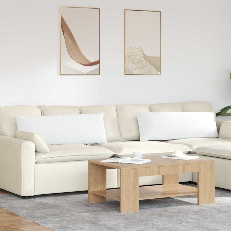 Perne pentru canapea 2 buc. țesătură Alb 120 x 40 cm