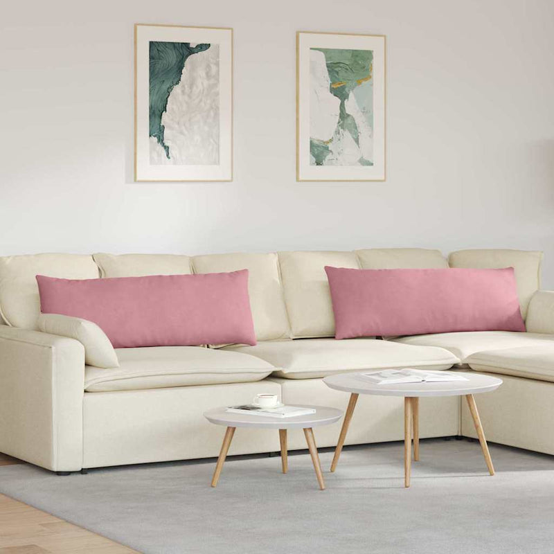 Perne pentru canapea 2 pcs Roz 120 x 40 cm