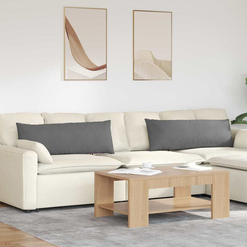 Perne pentru canapea 2 buc. țesătură Gri închis 120 x 40 cm
