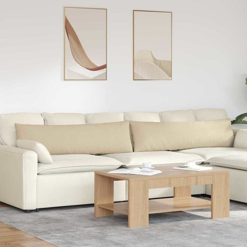 Perne pentru canapea 2 buc. țesătură Crem 145 x 40 cm