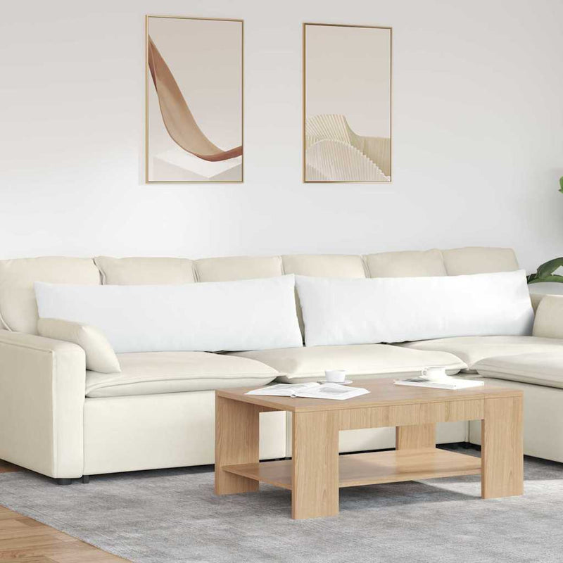 Perne pentru canapea 2 buc. țesătură Alb 145 x 40 cm