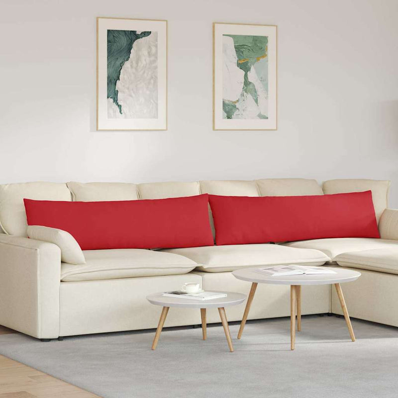 Perne pentru canapea 2 buc. țesătură Roșu 145 x 40 cm