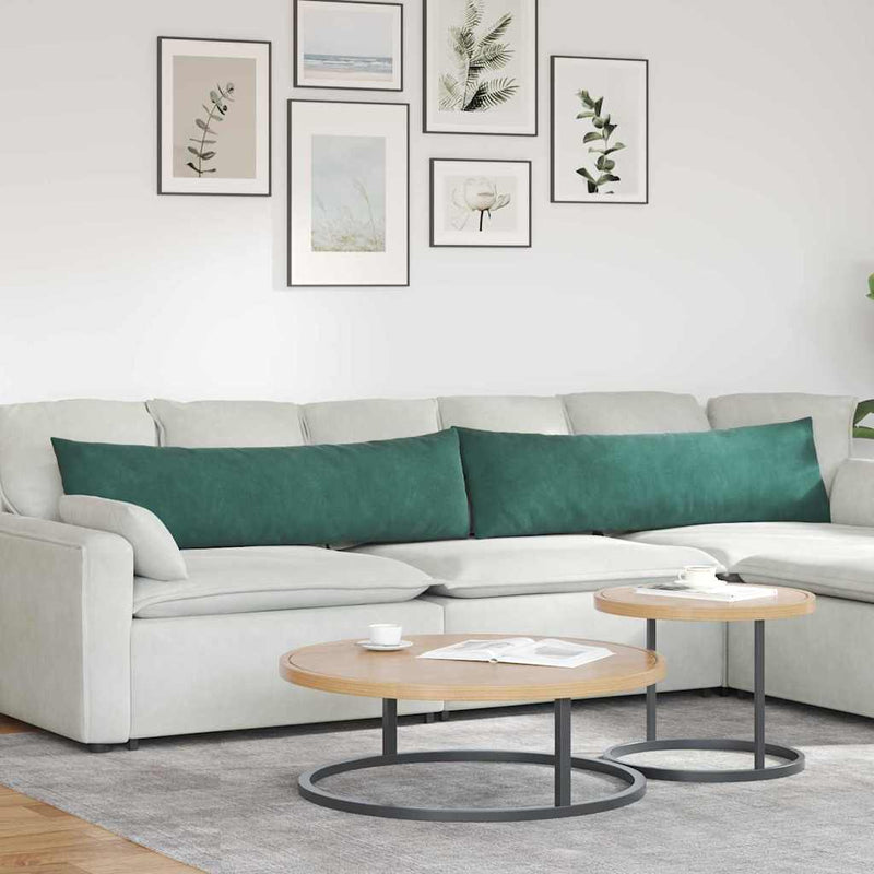 Perne pentru canapea 2 pcs Verde închis 145 x 40 cm