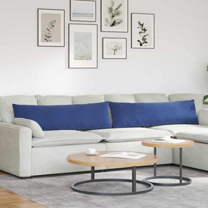 Perne pentru canapea 2 pcs Albastru Poliție 145 x 40 cm