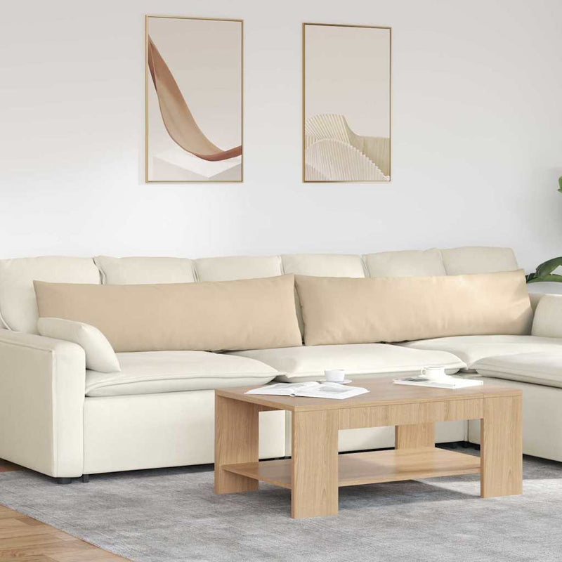 Perne pentru canapea 2 buc. țesătură Crem 145 x 40 cm