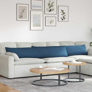Perne pentru canapea 2 buc. țesătură albastru 200 x 40 cm