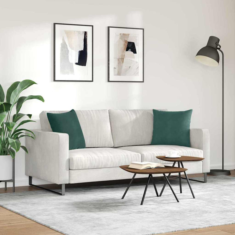 Perne pentru canapea 2 pcs Verde închis 45 x 45 cm