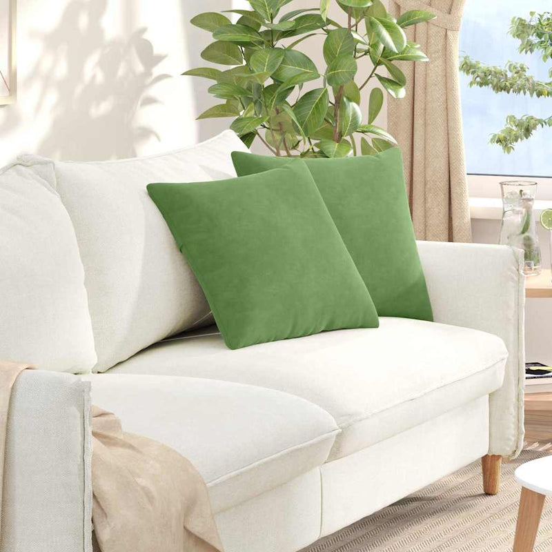 Perne pentru canapea 2 pcs Verde deschis 45 x 45 cm