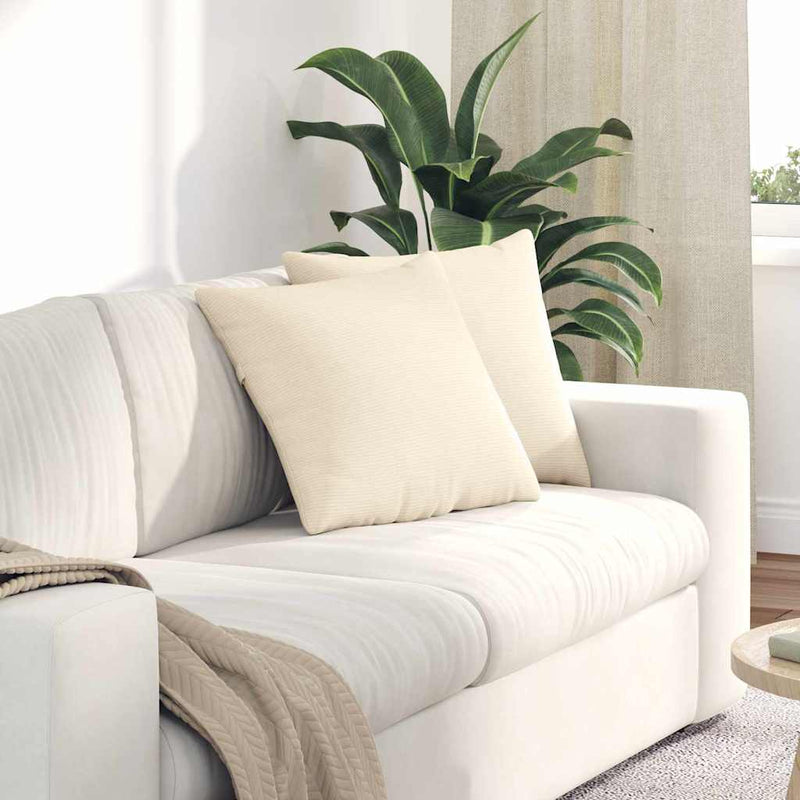 Perne pentru canapea 2 pcs Crem 45 x 45 cm