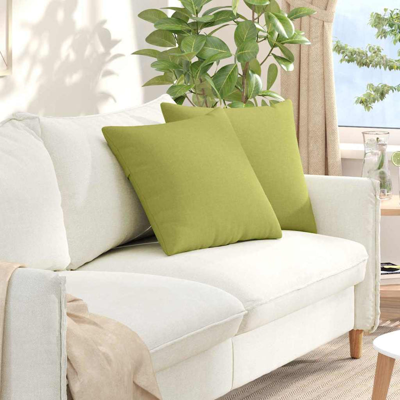 Perne pentru canapea 2 buc. țesătură Verde deschis 50 x 50 cm