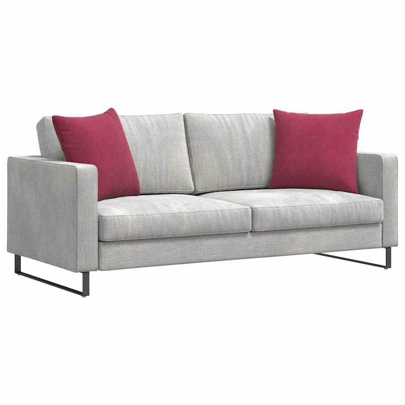 Perne pentru canapea 2 pcs Roșu Vin 50 x 50 cm