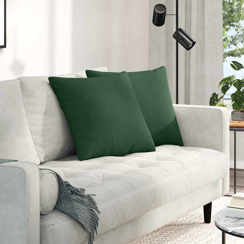 Perne pentru canapea 2 pcs Verde închis 50 x 50 cm