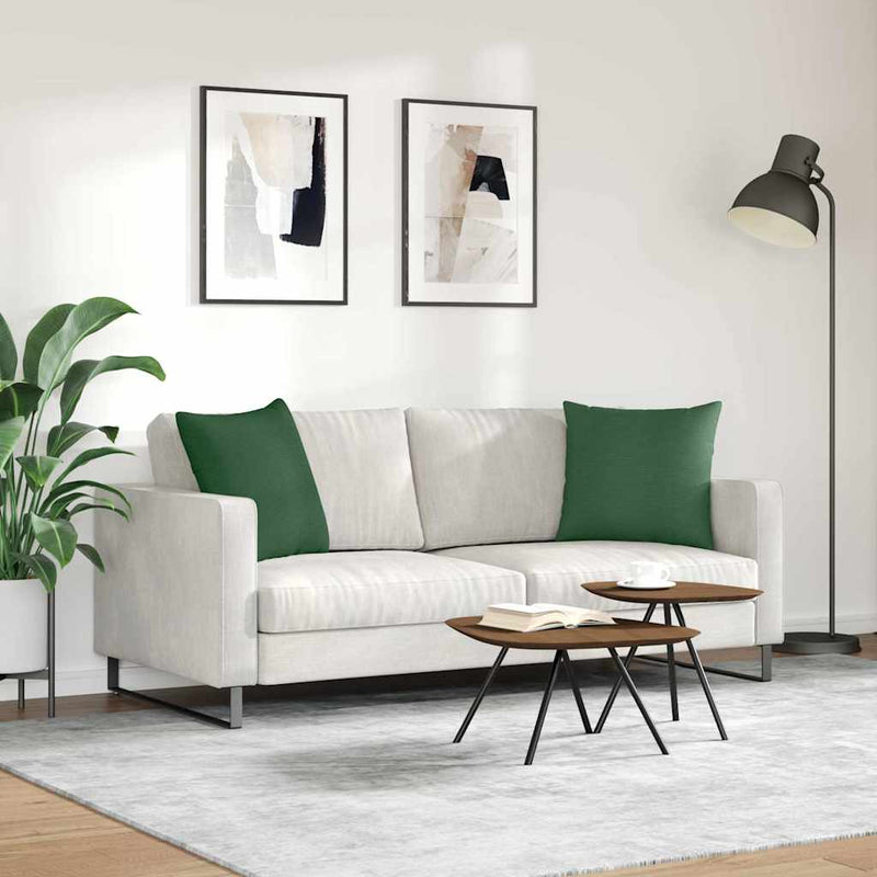 Perne pentru canapea 2 pcs Verde închis 50 x 50 cm
