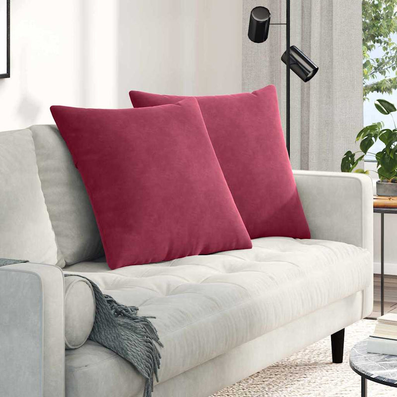 Perne pentru canapea 2 pcs Roșu Vin 60 x 60 cm