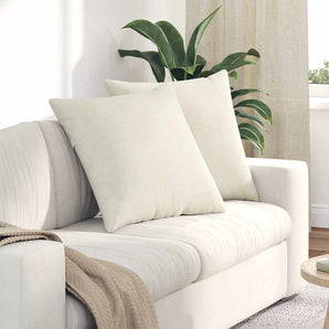 Perne pentru canapea 2 pcs Crem 60 x 60 cm