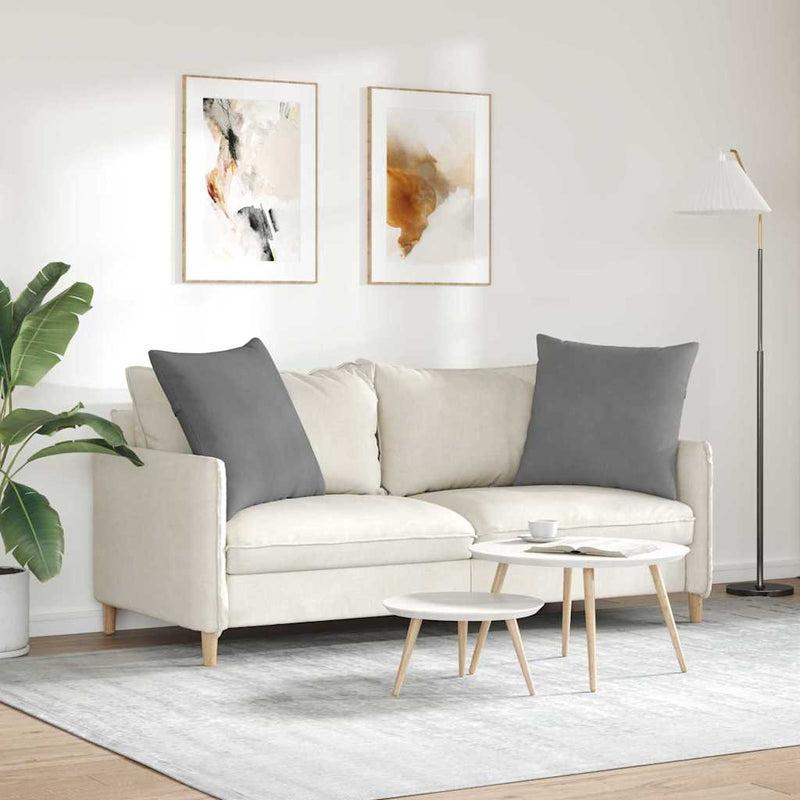 Perne pentru canapea 2 buc. țesătură Gri închis 60 x 60 cm