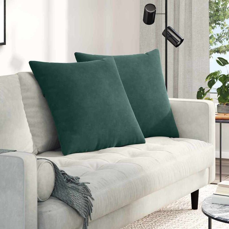 Perne pentru canapea 2 pcs Verde închis 80 x 80 cm