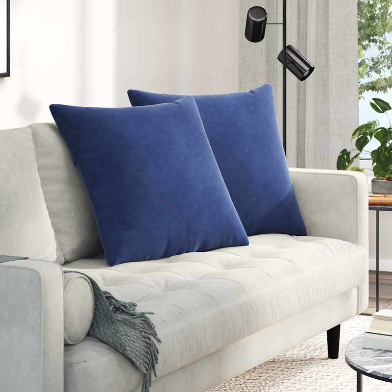 Perne pentru canapea 2 pcs Albastru Poliție 80 x 80 cm