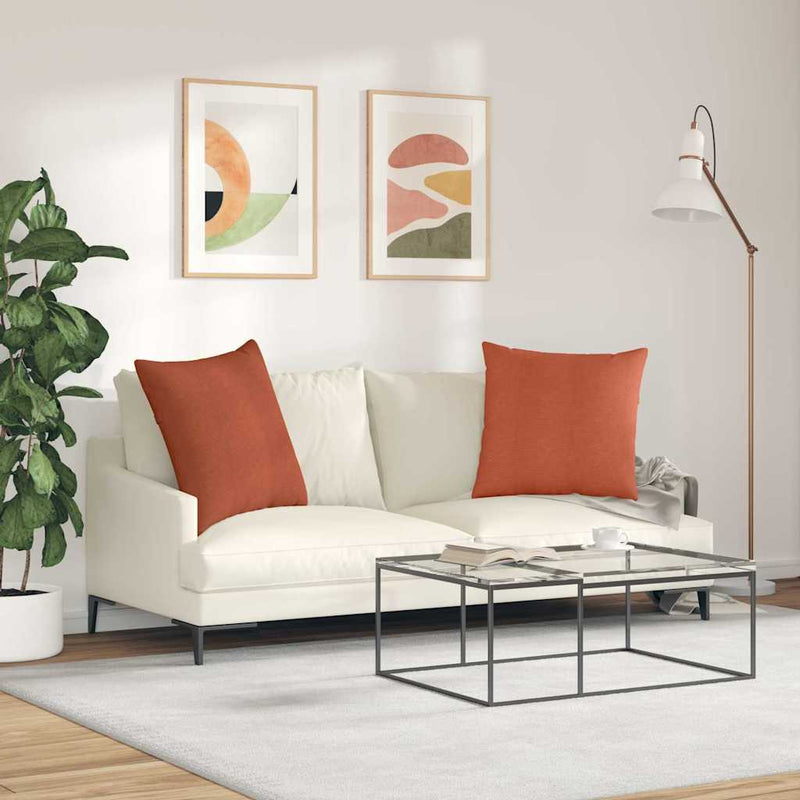 Perne pentru canapea 2 buc. Țesătură din corduroy 80 x 80 cm