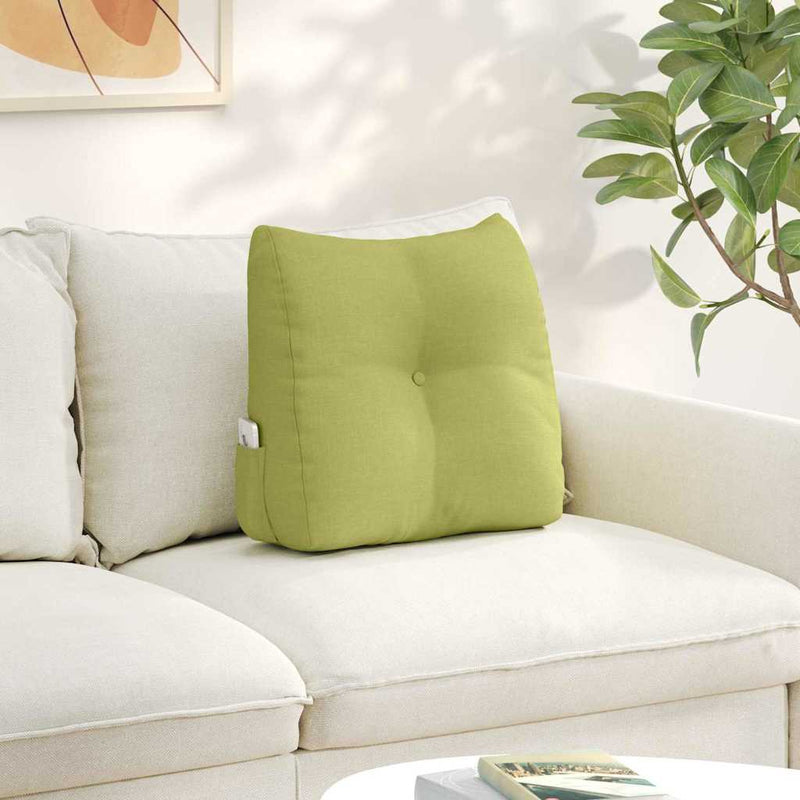 Perna pentru spate Verde deschis 45 x 24 x 50 cm țesătură