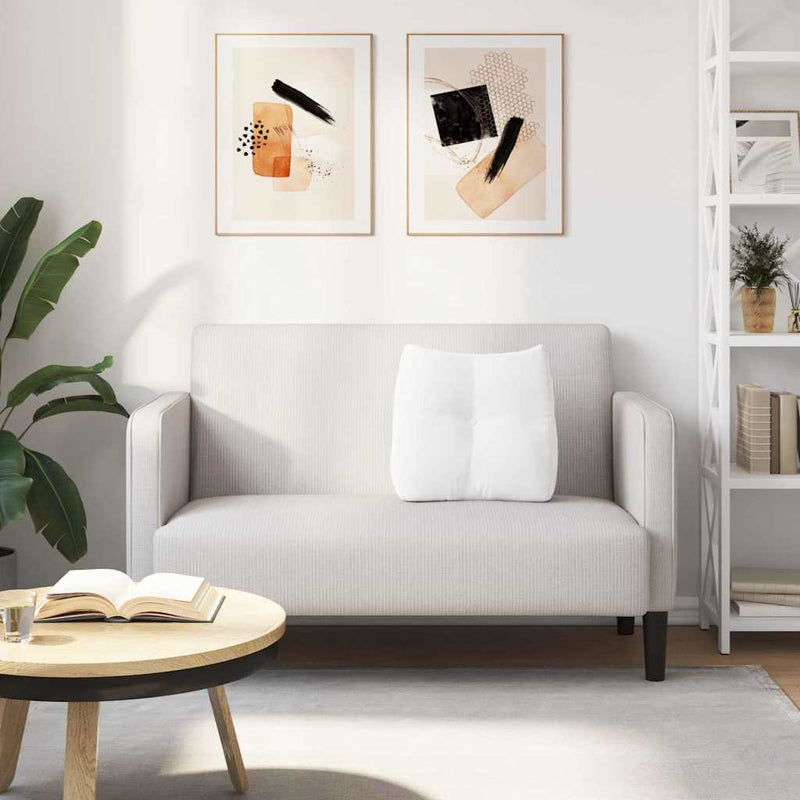 Perna pentru spate Alb 45 x 24 x 50 cm țesătură