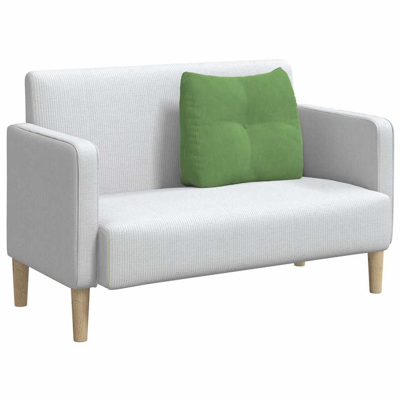Perna pentru spate Verde deschis 60 x 24 x 50 cm Catifea