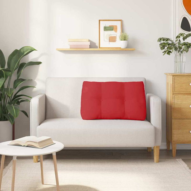 Perna pentru spate Roșu 80 x 24 x 50 cm țesătură