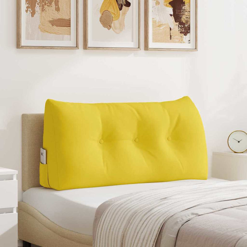 Perna pentru spate Galben Deschis 100 x 24 x 50 cm țesătură