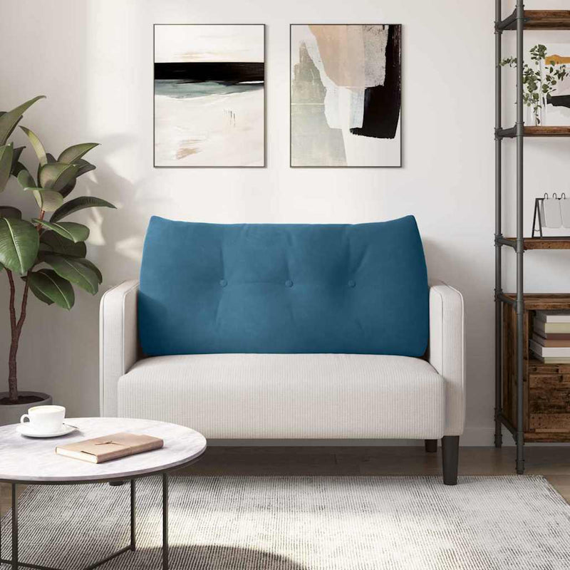 Perna pentru spate albastru 100 x 24 x 50 cm Catifea