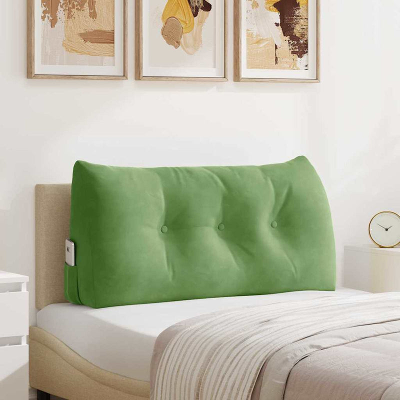 Perna pentru spate Verde deschis 100 x 24 x 50 cm Catifea