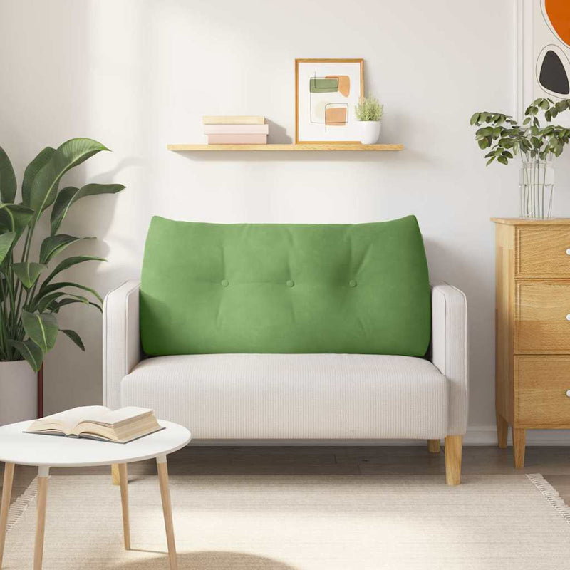 Perna pentru spate Verde deschis 100 x 24 x 50 cm Catifea