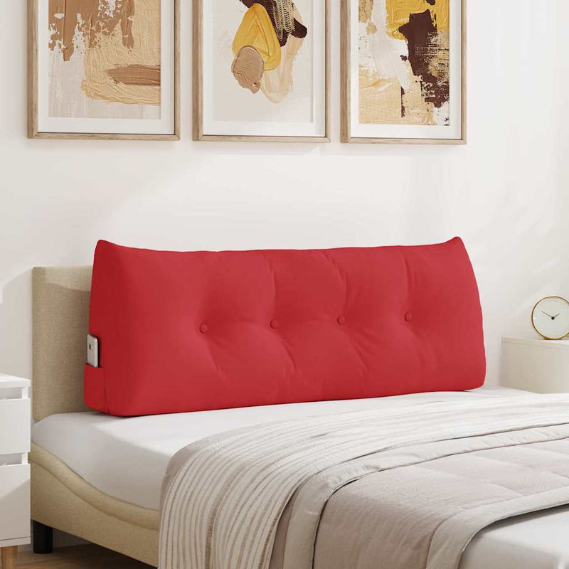 Perna pentru spate Roșu 120 x 24 x 50 cm țesătură