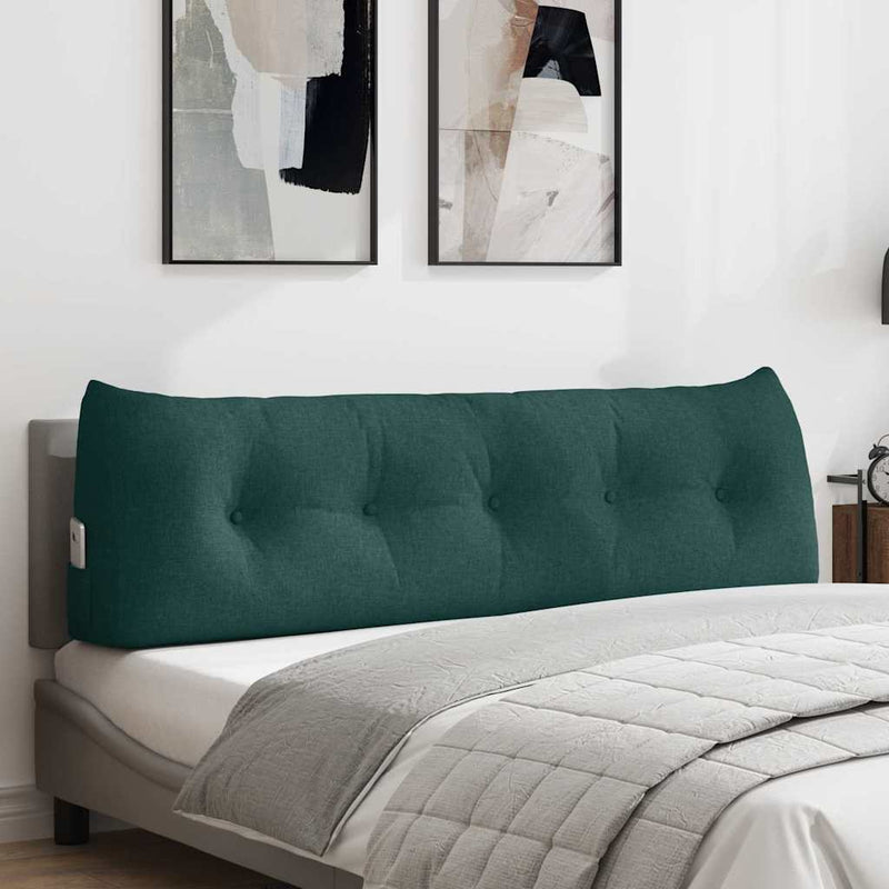 Perna pentru spate Verde închis 160 x 24 x 50 cm țesătură